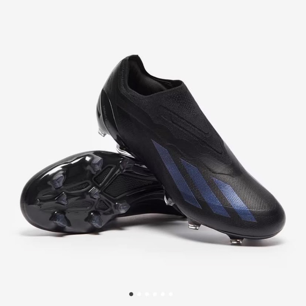 Adidas Black and Navy Soccer Cleats